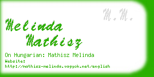 melinda mathisz business card